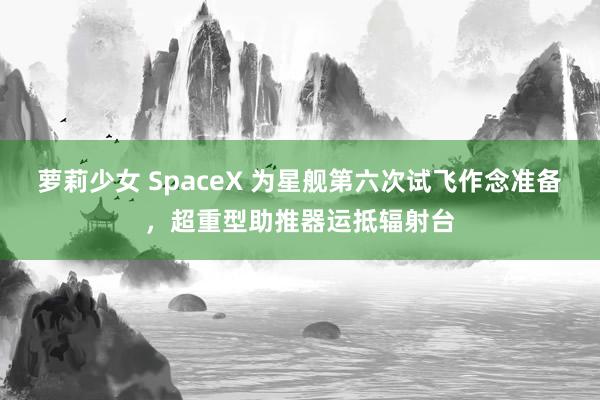 萝莉少女 SpaceX 为星舰第六次试飞作念准备，超重型助推器运抵辐射台